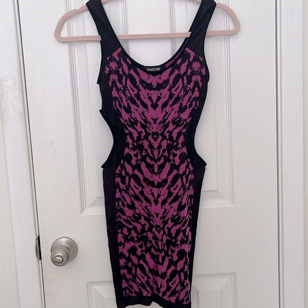 BEBE CUTOUT mini dress